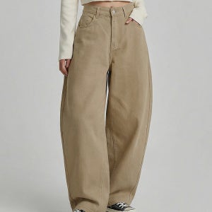 (찐코튼10탄) 밴딩 벌룬 와이드 커브드 여성 팬츠