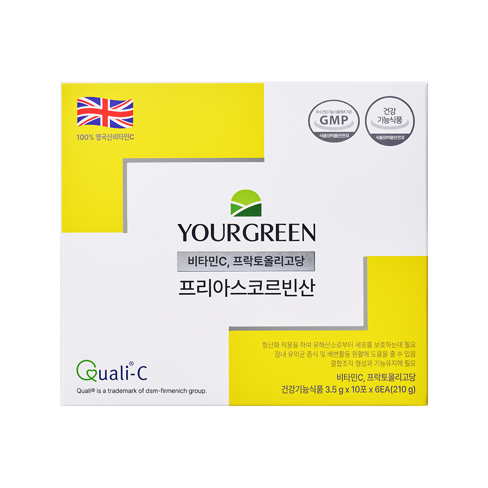 유어그린 프리아스코르빈산 어린이 레몬맛 영국산비타민C 1000 60포, 1개