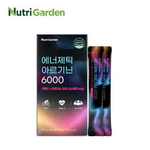 에너제틱 <b>아르기닌</b> L아르지닌 6000 아리기닌 20g x 15포