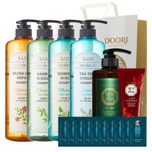댕기머리 허벌 티트리 쿨링 샴푸+샴푸 파우치 5매+폼120ml+쇼핑백