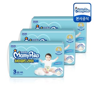 마미포코 하이퍼드라이팬티 기저귀 중형 공용 3단계 132매 1BOX