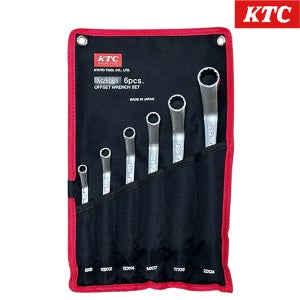 KTC 롱 45도 M25 쌈지 옵셋렌치세트 메가네 M2506S
