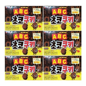 롯데 ABC 초코쿠키 50g X 6개