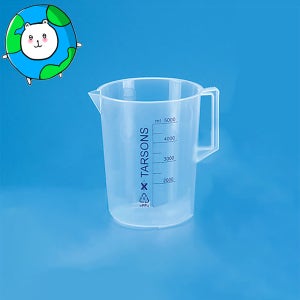 T431010 PP 플라스틱 핸들 비이커 3L Tarsons PP Beaker with Handle