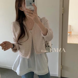 [SALE-last] 레이어드 원피스 끈나시 샤이닝 원피스 프릴 블라우스 스커트나시