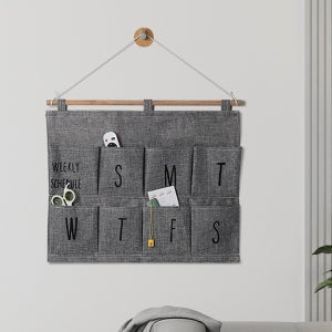 벽걸이 패브릭 소품 다용도 현관 거실 수납함 인테리어 8칸 포켓