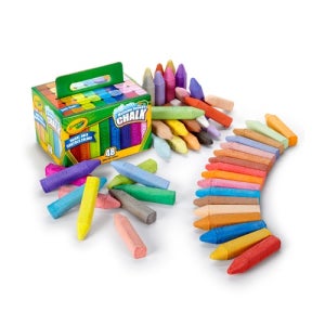 크레욜라 야외용 분필 48색 워셔블 잘지워지는 일반색
