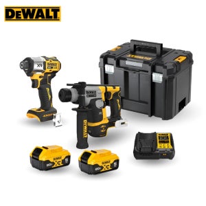 디월트 DCK2145P2T 20V MAX 충전 임팩드릴 + 로타리 해머 드릴 + 5.0Ah 배터리 2개 콤보세트 (DCF845N + DCH172N)