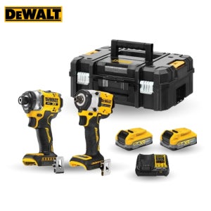 디월트 DCK2147S2T 20V 충전 임팩드릴 + 임팩렌치 + 파워스텍 배터리 3.5Ah 2개 콤보세트 (DCF860N + DCF922N)