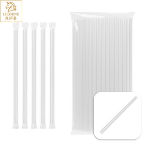 리꼬흔 일자형 210mm 250mm 굵은 빨대 3200개 버블티용