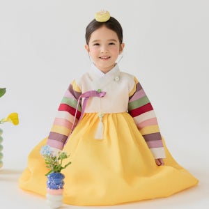 은채 (1-8세) 여아 한복 돌 아기 아동 딸 유아 명절 유아 추석 설날 색동 국내생산