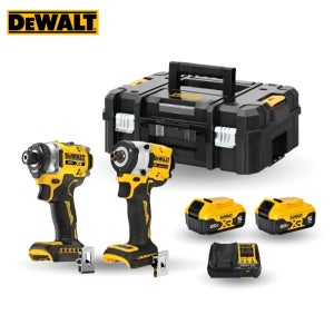 디월트 DCK2147P2T 20V 충전 임팩드릴 + 임팩렌치 + 5.0Ah 배터리 2개 콤보세트 (DCF860N + DCF922N)