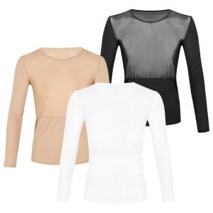 SNP골프 남성 시그니처 메쉬 패널 긴팔 이너웨어