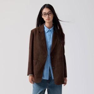 [신세틱레더] 스파오 스웨이드 테일러드 재킷 SPJLF49W16