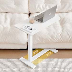 유압식 높이조절 사이드 보조 테이블 이동식 회전바퀴