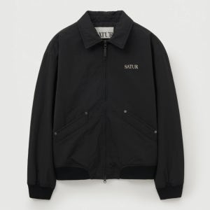 [세터] 마론 나일론 패디드 봄버 자켓 블랙