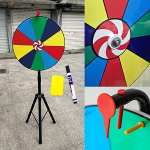 룰렛 돌림판 세트 60cm 높이조절 삼각대포함 이벤트 행사용 뽑기판 추첨기 축제 원판 대형