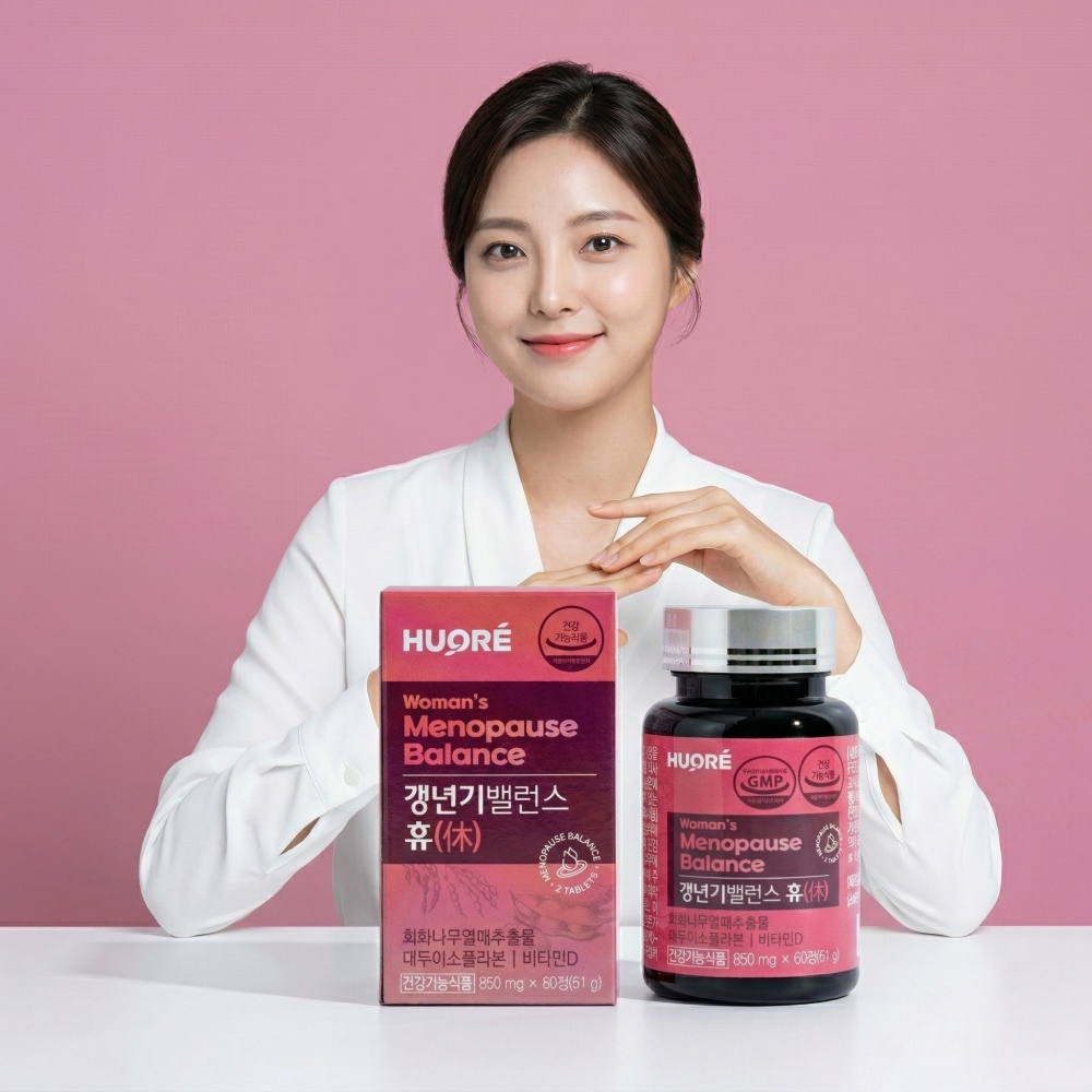 여성 <b>갱년기</b> 영양제 여성호르몬 에스트로겐 소포리코사이드 약1개월분 대두 이소플라본