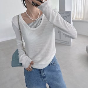 블프 레이어드 와플 유니크 레터링 듀오티