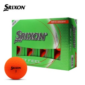 [스릭슨] 소프트필 14 브라이트 레드 오렌지 그린 2피스 골프공 (12구/6구)