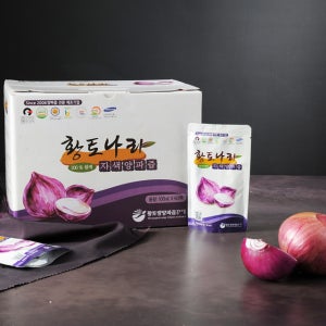 황토나라양파즙 물없이 갈아만든 국내유일 자색양파즙 100ml, 120개