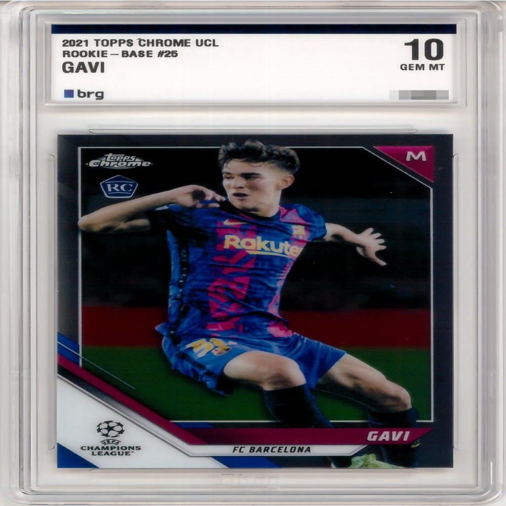 2021 탑스크롬 UCL 가비(바르셀로나) 베이스카드 BRG 10