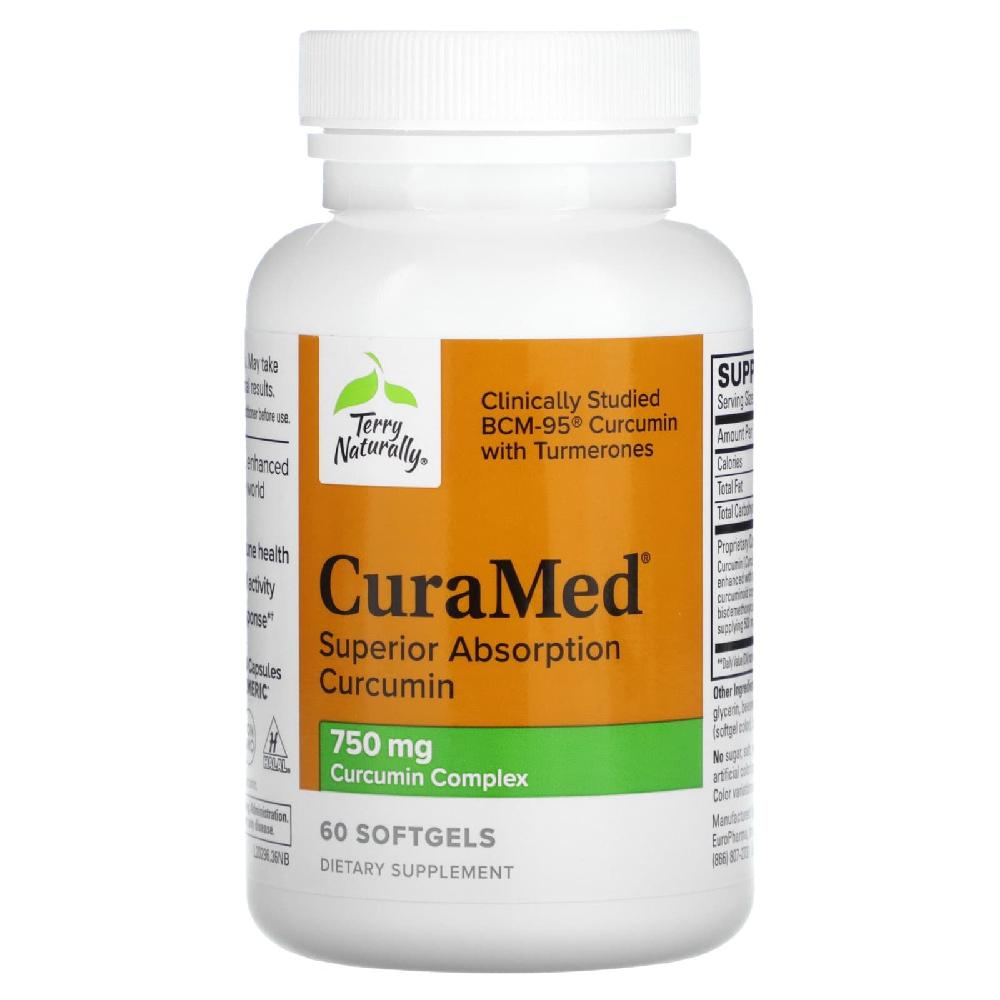 <b>테리 내추럴리</b> CuraMed 커큐민 750mg 소프트젤 60정