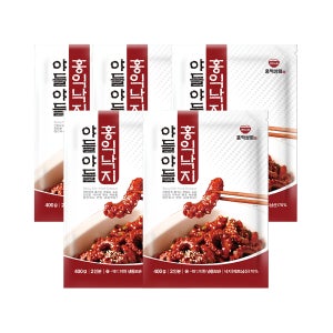 홍익낙지 낙지볶음 밀키트 매운 캠핑 음식 맛집 400g, 5개