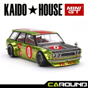 KaidoHouse x 미니지티(KHMG164) 1:64 닷선 카이도 510 웨건 OG Flo Yellow