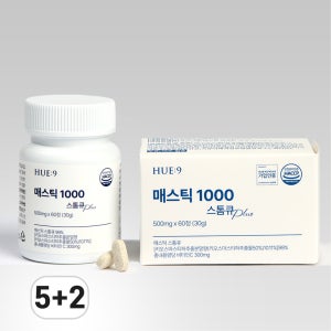 휴나인 매스틱 검 1000 스톰큐 무농약 양배추 PLUS 60정, 7개