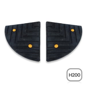 차량진입판 날개 20cm 카업 차량 경사로 발판 경사판 주차장 문턱 H200 (좌우공용)