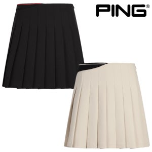 핑 골프웨어 여성 골프 치마 허리 시보리 플리츠 간절기 큐롯 스커트 어패럴 E3PC281