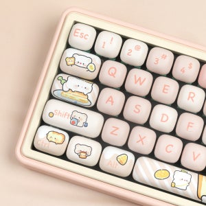 브레드베어 키캡 PBT MOG 귀여운 동글동글 조약돌 곰돌이 기계식키보드 키캡