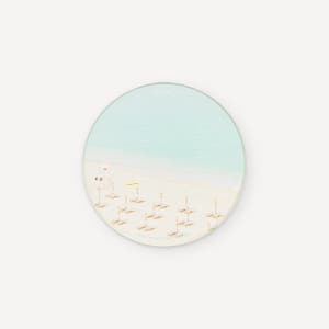 규조토 티코스터 컵받침 - 해변