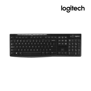 로지텍 K270 무선 키보드 블랙 2.4GHz 나노수신기포함 사무용 PC 컴퓨터 노트북
