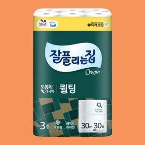 잘풀리는집 퀼팅 오리지널 3겹 30m 30롤 1팩