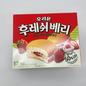 오리온 후레쉬베리 딸기 336g 12개