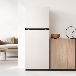 [전국설치] LG 일반냉장고 오브제 소형 미니 215L 신모델 D215MEE13 베이지