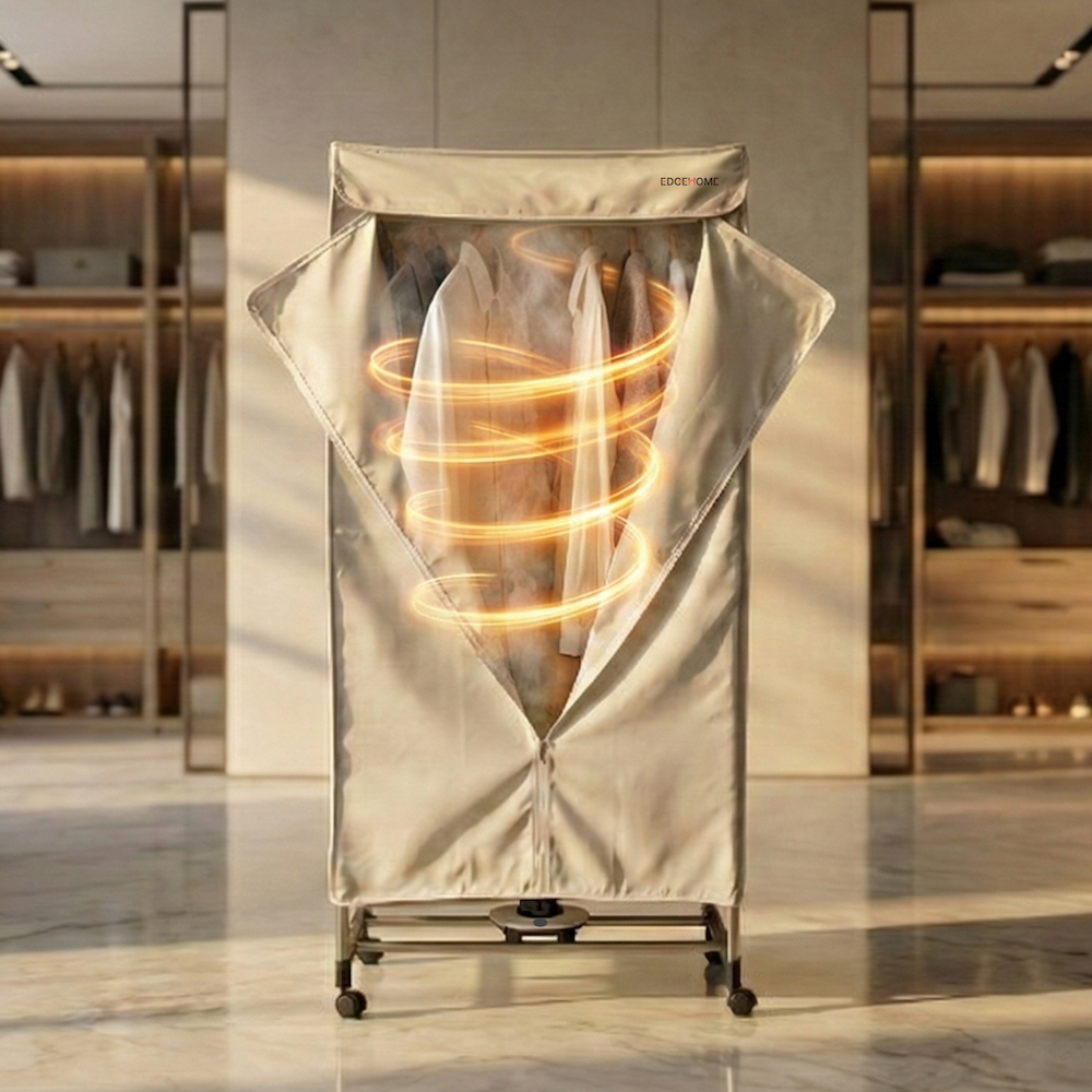 엣지홈 옷장형 빨래건조기 스타일러 10kg 세탁 미니건조기 소형원룸 경량패딩의류 휴대용수건