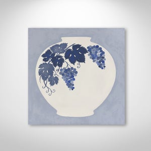 [Gallery Edition] 복을 부르는 포도 달항아리 인테리어그림 풍수