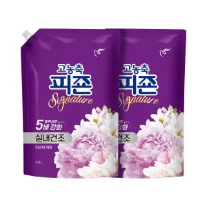 고농축 피죤 실내건조 시그니처 섬유유연제 1.6L X 2개 미스틱레인