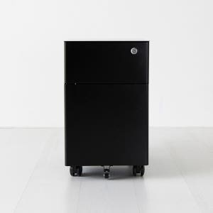 TAZO 서랍장 2단 305510 라운드형 305x440x508mm, 2단, 블랙 9194.4805