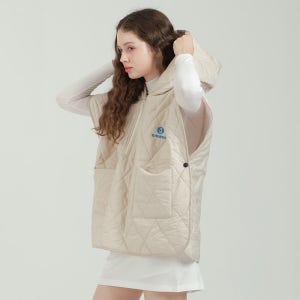 여성 간절기 골프웨어 루즈핏 빅사이즈 가을 겨울 방풍 골프조끼 퀼팅 아노락 패딩 베스트