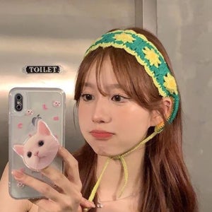 헤어스카프 머리띠 두건 반다나 뜨개 니트 커치프 히피룩 패션