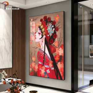 추세 인물화 중국 주방 벽 경극 화단 현관 수정 인테리어 개성 액자