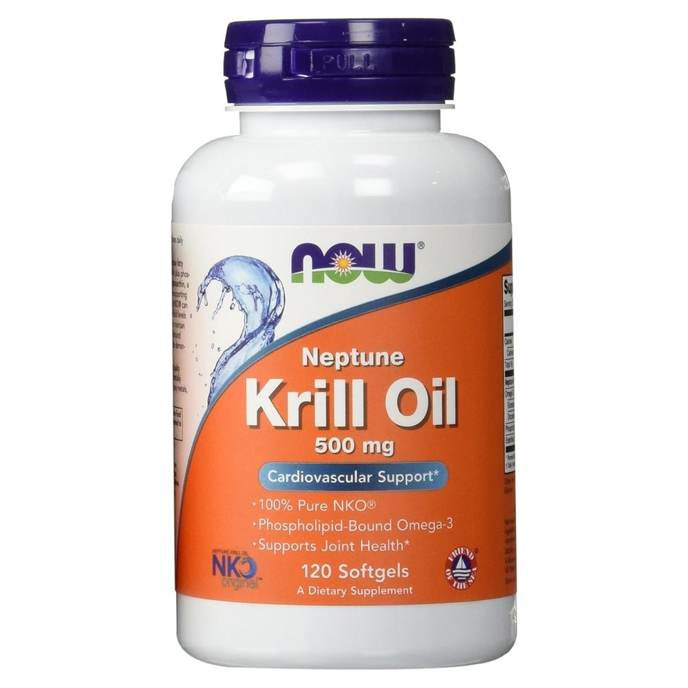 나우푸드 <b>Krill Oil</b> 남극 <b>크릴 오일</b> 1000mg +포스포리피드+아스타잔틴 120 소프트젤 1팩D