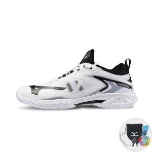 미즈노 배드민턴화 웨이브 클로 네오3 화이트블랙 71GA247320 피클볼화 인도어화