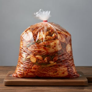 프리미엄 국산 PE 두꺼운 밴드형 식품용 위생검증 김장비닐 12L, 5매, 1개