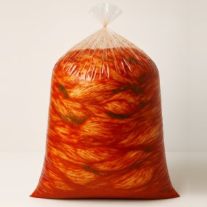 프리미엄 국산 PE 두꺼운 밴드형 식품용 위생검증 김장비닐 20L, 25매, 1개