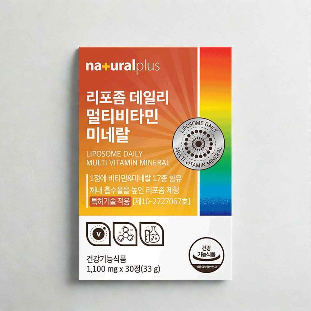 [1개월분] 리포좀 멀티비타민 미네랄 프리미엄 종합비타민 올인원 영양제 30정, 1개